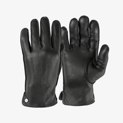 Lederhandschuhe PEARLWOOD "SLAM", Herren, Gr. 9.5, schwarz, Ziegenleder, Handschuhe