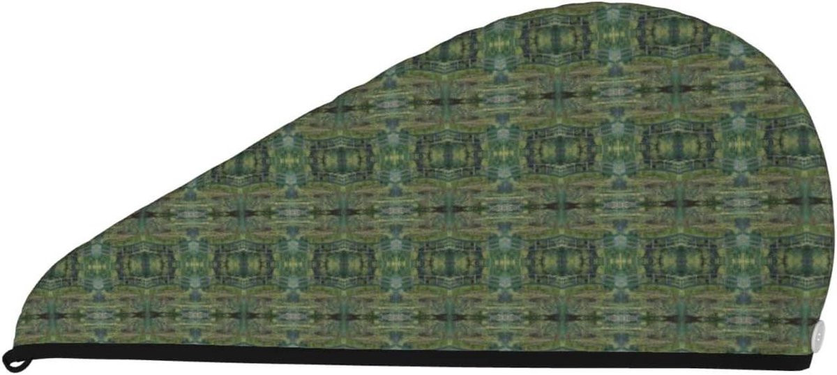 Haarwikkel handdoek voor sneller drogen, super absorberend koraalfluweel, Zwart, 64 x 36 cm
