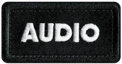 CRDBAG Patches Audio 3 Pcs noir