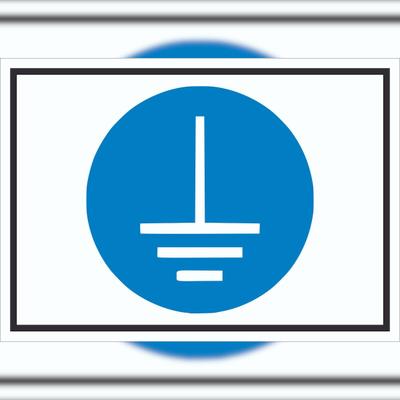 HB-Druck Vor Benutzung erden Symbol Schild A2 (420x594mm)