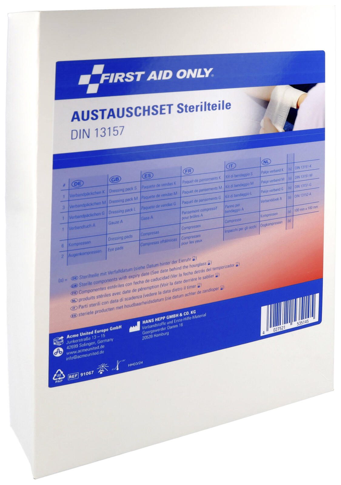 FIRST AID ONLY® Erste-Hilfe-Ergänzungsset zu DIN 13157 P-91311 00