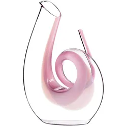 Riedel Dekanter Curly, Serviergefässe, Rosa, Transparent