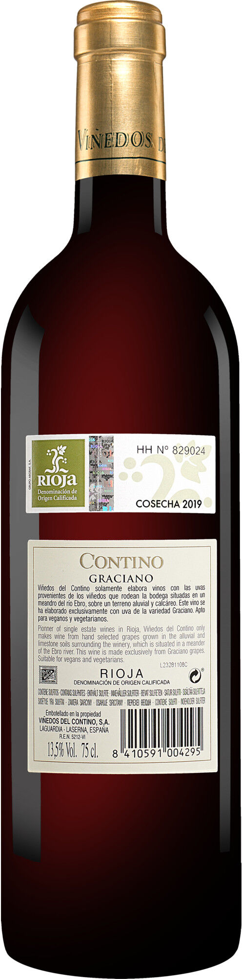 C.V.N.E. - Viñedos de Contino Contino Graciano 2019 13.5% Vol. Rotwein Trocken aus Spanien
