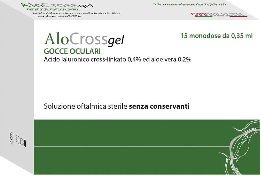 OFFHEALTH SpA AloCross Gel, 15 Flaconi Monodose da 0,35 ml