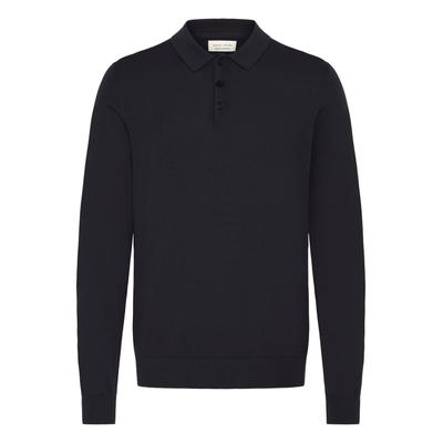 Longsleeve CASUAL FRIDAY "Strickpullover CFOsvald", Herren, Gr. 3XL, blau (schwarz navy), Obermaterial: 100% Baumwolle CO., Shirts