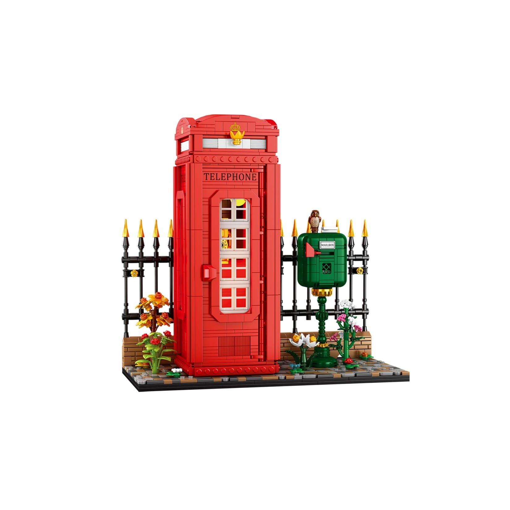 Reobrix 66609 Telefonzelle Klemmbausteine Retro Modell 1707 Teile