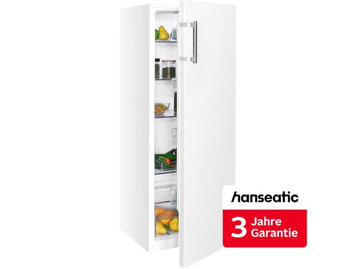 HANSEATIC Kühlschrank HKS14355DI , Energieeffizienz: D, weiß, Rechtsanschlag, wechselbar, Kühlschränke, inkl. 3 Jahre Herstellergarantie, Kühlschrank