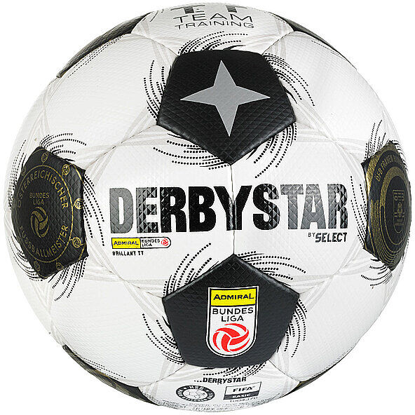 DERBYSTAR Fußball Trainingsball ÖFBL Brillant TT v26 weiss   4 B