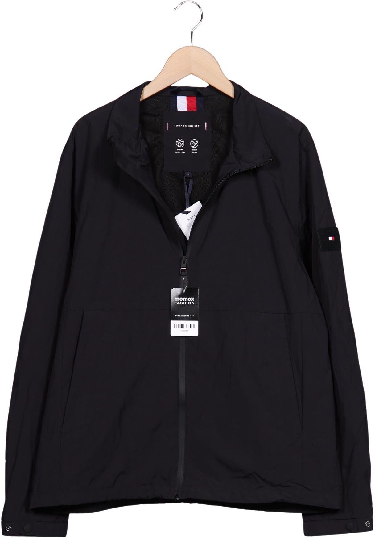 Tommy Hilfiger Herren Jacke, Schwarz, Gr. XL, Synthetik / Tex / Membran - Second Hand