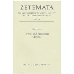 Terenz' und Menanders Adelphoe, Fachbücher von Eckard Lefèvre