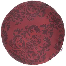 KISSENNHÜLLE Rund Epoche karmin-rot 40 cm Ø