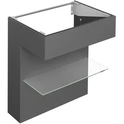 KEUCO EDITION 11 ART Waschtischunterbau mit Ablage, 800x870x490mm, 32510540800, Korpus/Front: Smoke Lack Seidenmatt / Smoke Lack Seidenmatt