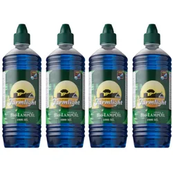 Moritz 4 Liter Lampenöl blau farbig für Öllampen Bambusfackeln Gartenfackel und Wandfackeln