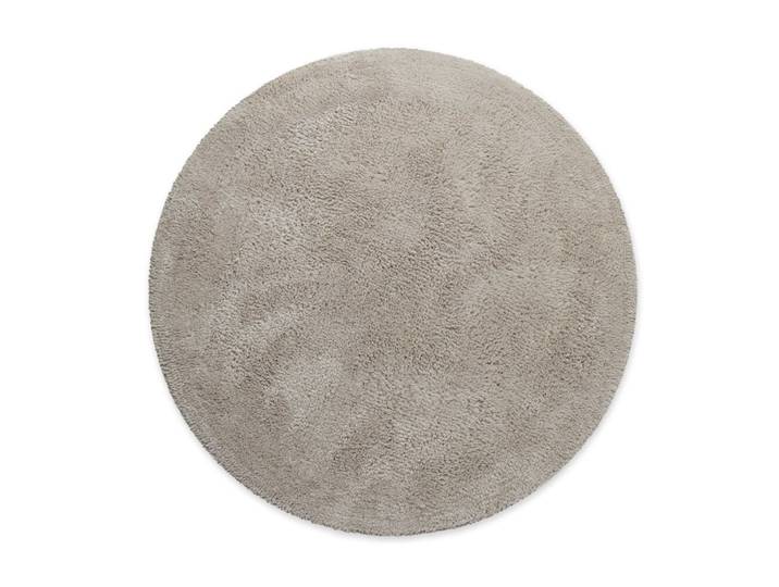 Tapis de bain greige rond en coton 80 rd.