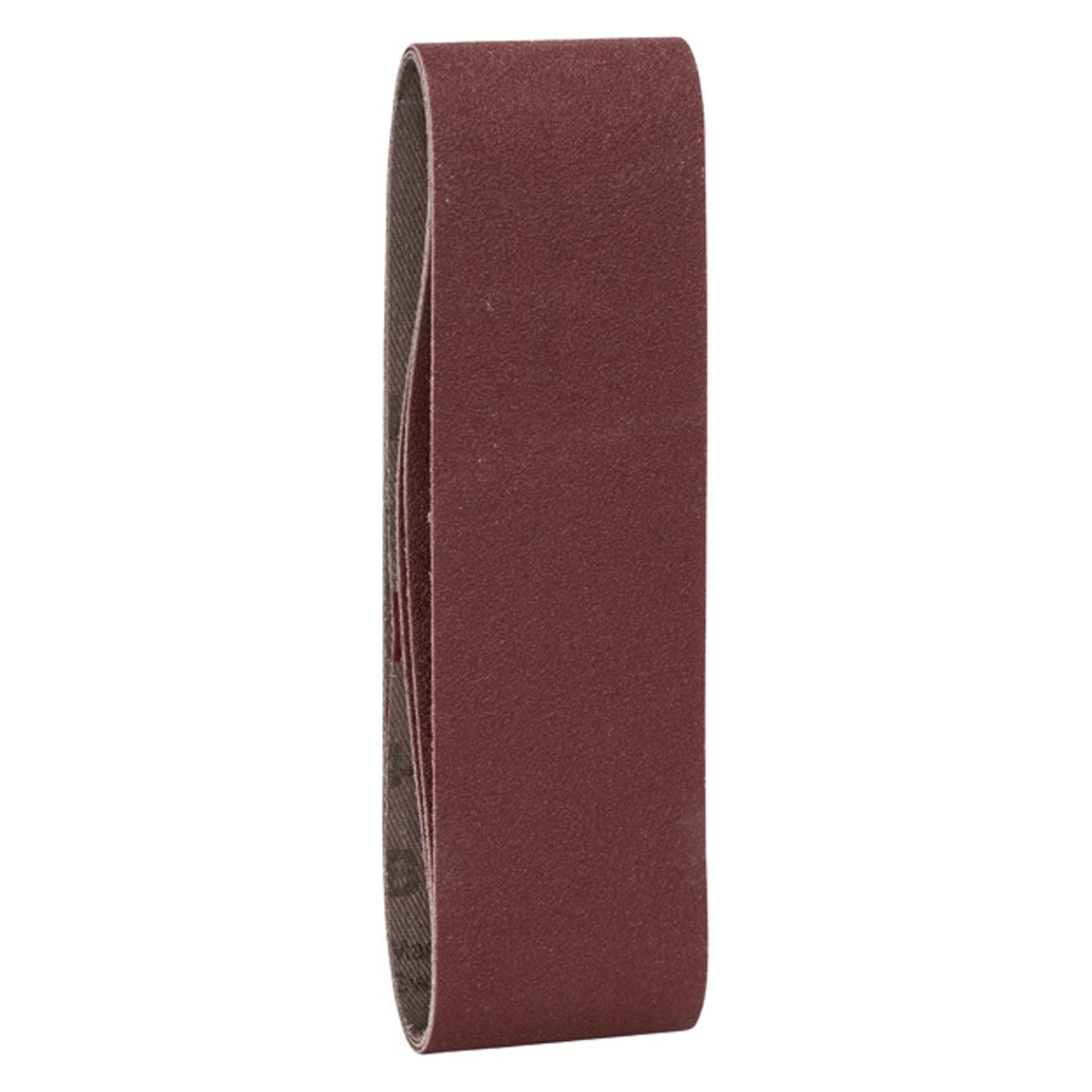 Bosch Zubehör 3tlg. Schleifband-Set für Bosch-Varioschleifer, rote Qualität K = 120 (120) (2609256184)