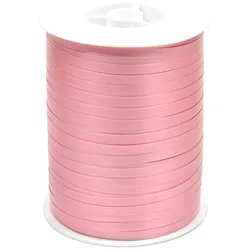 Star 500m Geschenkband Ringelband 5mm - wasserfestes Kunststoff Dekoband Schleifenband Polyband Luftballonband zum Anbinden von Luftballons Basteln Rosa