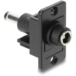 DELOCK Panel Mount DC 5,5x2,5mm Bu. zu DC 5,5x2,1mm stecker