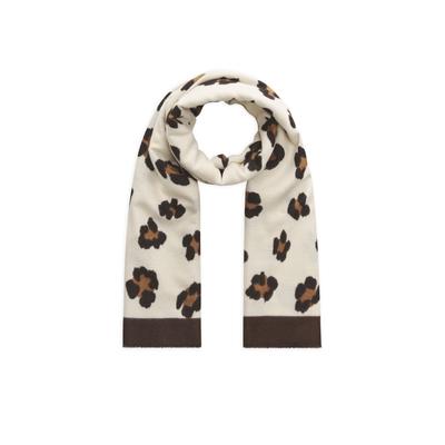 Modetuch CODELLO "Codello Schal", Damen, braun (beige), Modetücher, mit Leomuster
