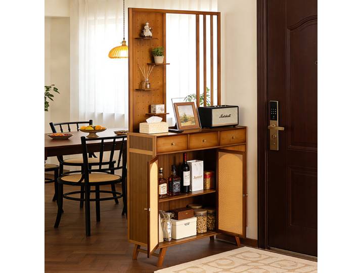 Armoire de cuisine élégante, armoire de rangement intégrée murale, armoire à thé et à eau, armoire de rangement pour salon