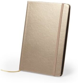 Bloc-notes personnalisable Bodley PU doré