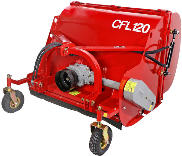 GeoTech Pro CFL120 - Broyeur sur tracteur - Bac de ramassage  - Ramasseur - Série moyenne