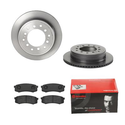 BREMBO Bremsensatz, Scheibenbremse Bremsensatz-Hinterachse COATED DISC LINE / STANDARD IJDTIDK9D8 Hinterachse innenbelüftet 312mm 18mm für TOYOTA MITS