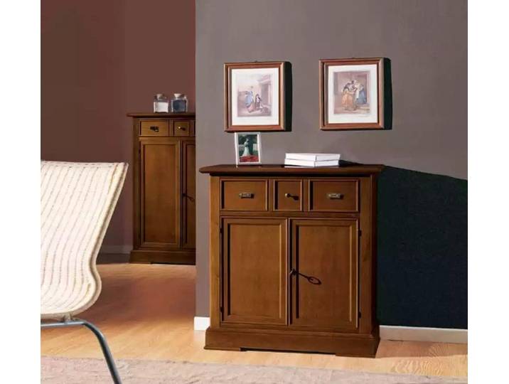 JVmoebel Kombikommode Braune Holz-Kommode im klassischen Design mit Schublade und Türen (1 St., Kombikommode), Made in Europa