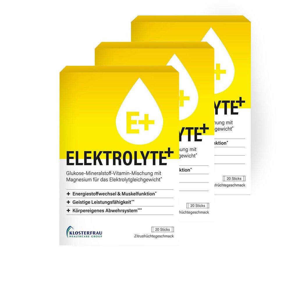 Klosterfrau Elektrolyte+ 3x20 St Granulat zur Herstellung einer Susp. zum Einnehmen