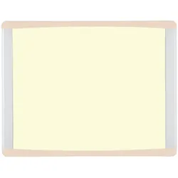 Bi-Office Inka Magnettafel Vanilla, 28x21,6cm, Oberfläche aus Lackiertem Stahl, Rahmen aus Aluminium und beigem Kunststoff