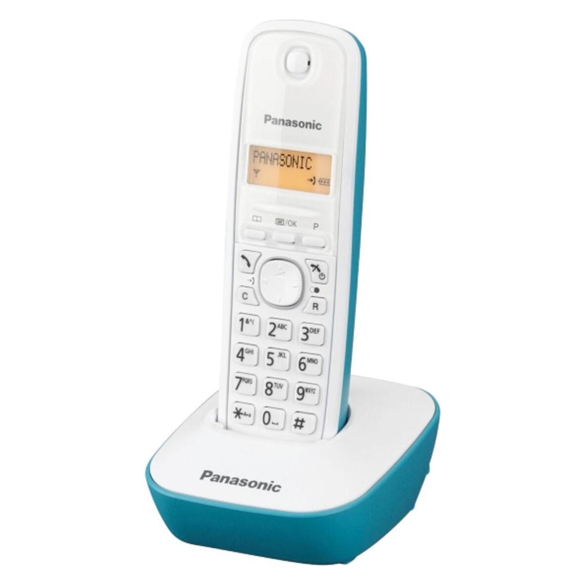 Panasonic WIRELESS TELEPHONE KX-TG1611SPC WHITE/GREEN (KX-TG1611SPC)