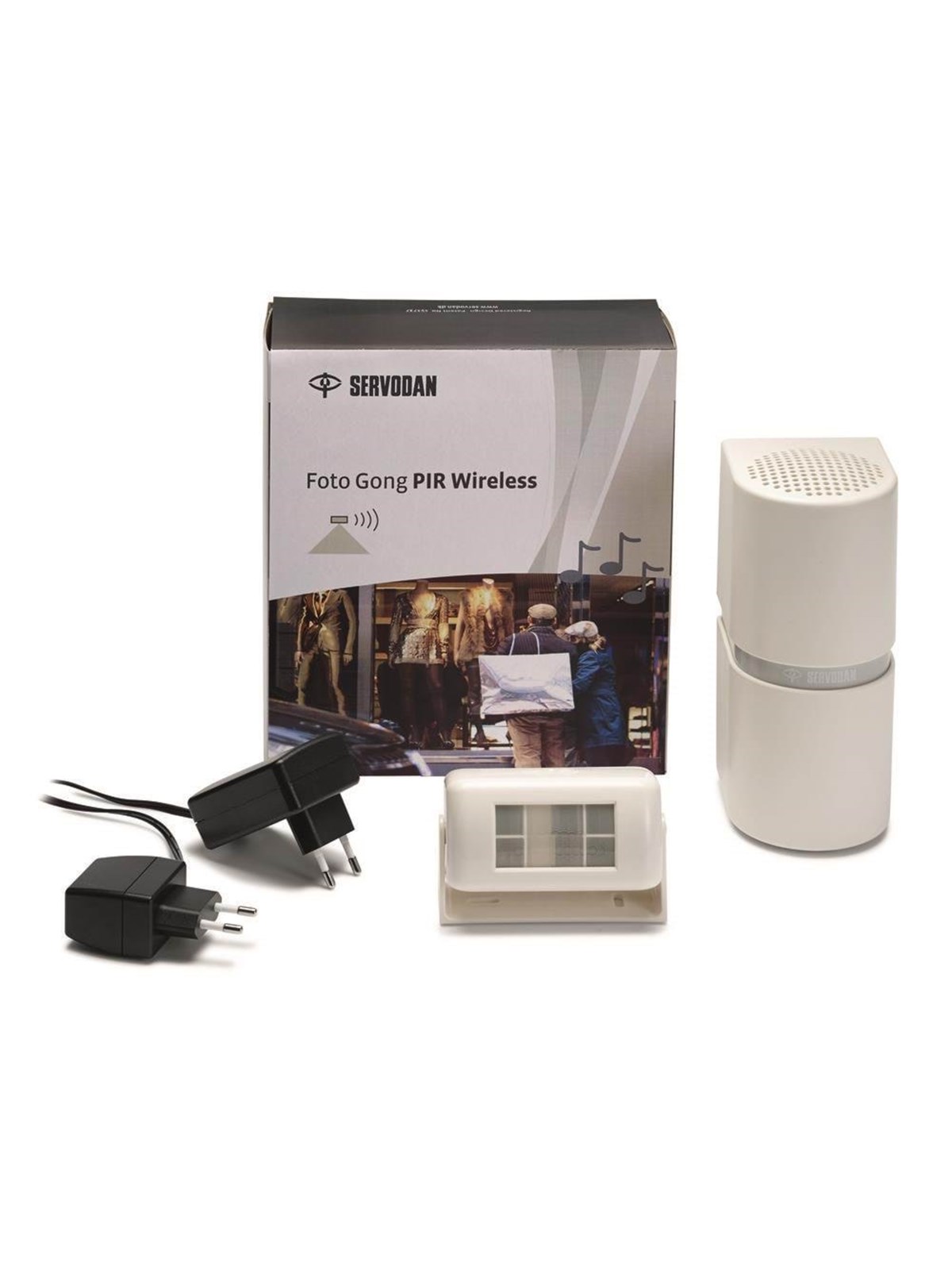 Niko-Servodan Foto gong pir wireless complete set 230 v ac