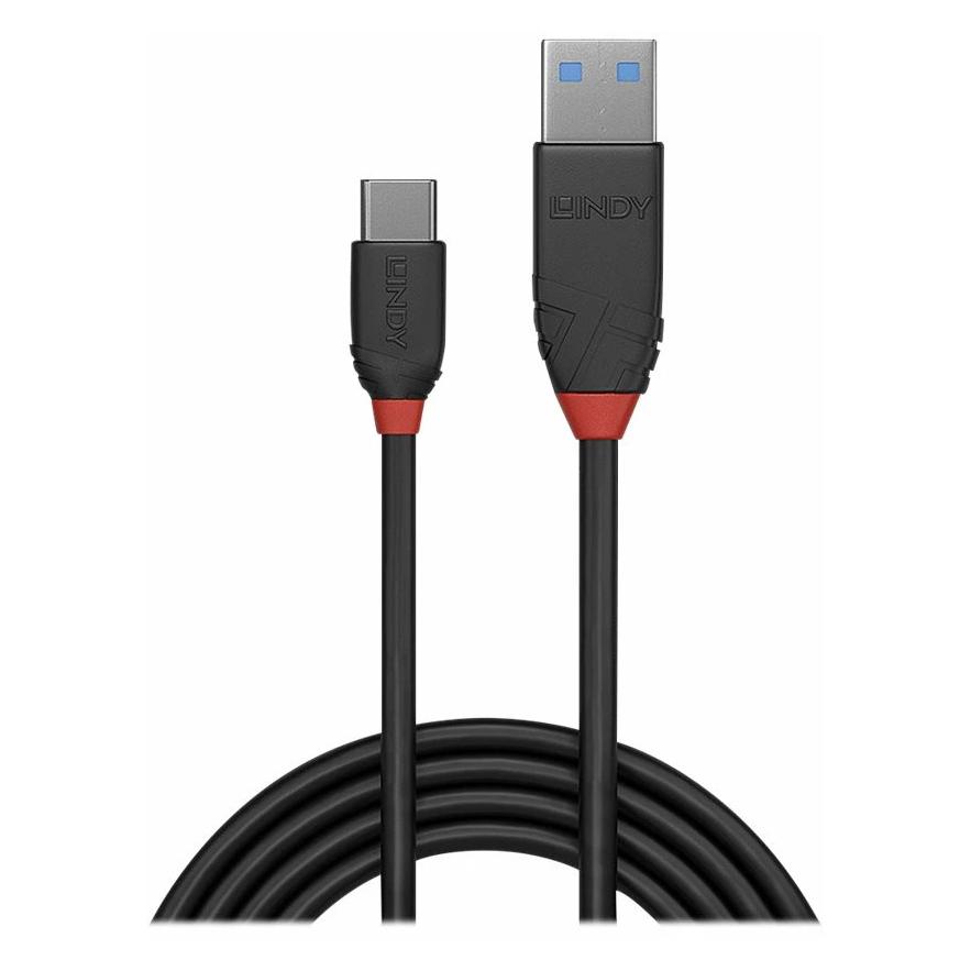 Lindy Black Line (0.50 m, USB 3.2 Gen 2, 15 W) (36915)