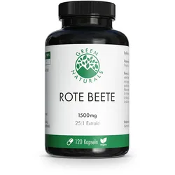 GREEN NATURALS rote Beete 1500 mg Kapseln hochdos. 120 St