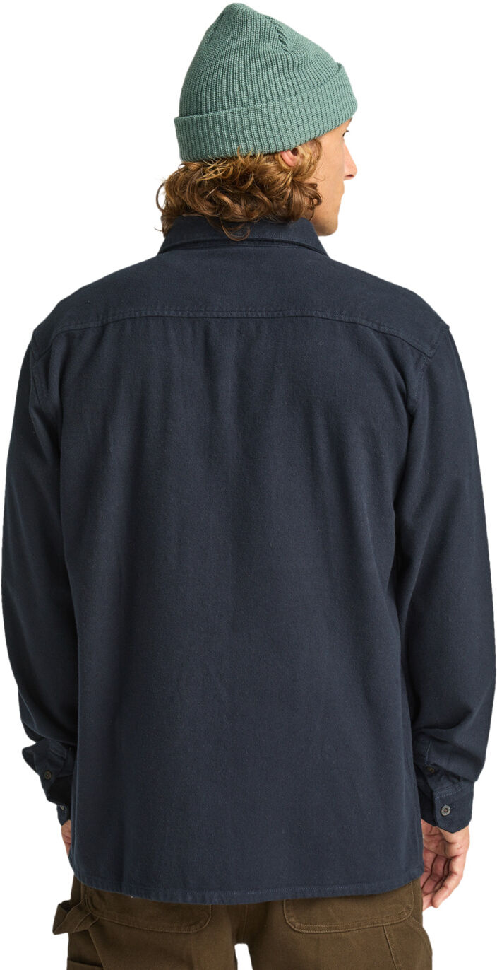 Langarmhemd BILLABONG "Del Mar", Herren, Gr. M, blau (schwarz navy), Obermaterial: 100% Baumwolle., Hemden Langarmhemd