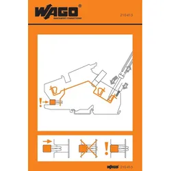 Wago 210-415 Handhabungsaufkleber 210415  - 100 Stück