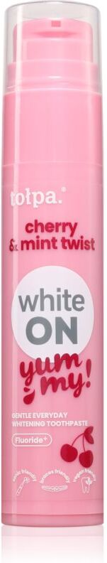 Tołpa On White Yummy dentifrice blanchissant saveur Cherry & Mint 60 g