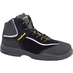 Goodyear Sicherheitsstiefel aus wasserabweisendem Nubukleder, schwarz, Größe 35