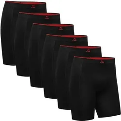 DANISH ENDURANCE Boxershorts Bamboo Extra Long Trunks, Größe M in Schwarz Schwarz