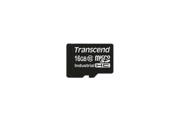 Transcend Industrial microSDHC Speicherkarte 16 GB TS16GUSDC10I