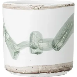 Bloomingville Übertopf 12 cm weiß-grün