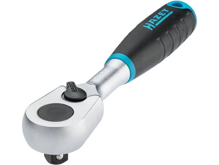 HAZET HiPer cliquet réversible à denture fine 863HP - 6\,3 mm (1/4 pouce) sortie carrée\, petit angle d'actionnement (4°)