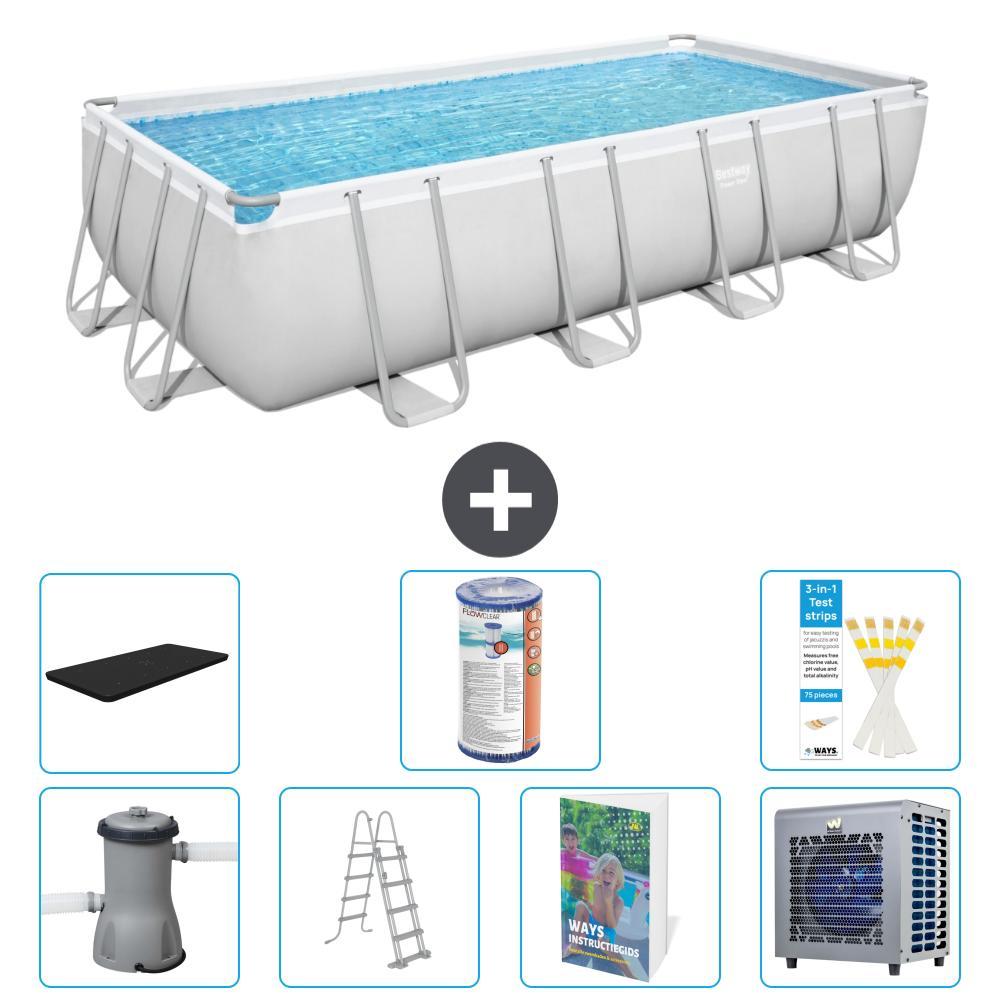 Bestway Power Steel Rechteckig - 488x244x122 cm - 6-teilig S551
