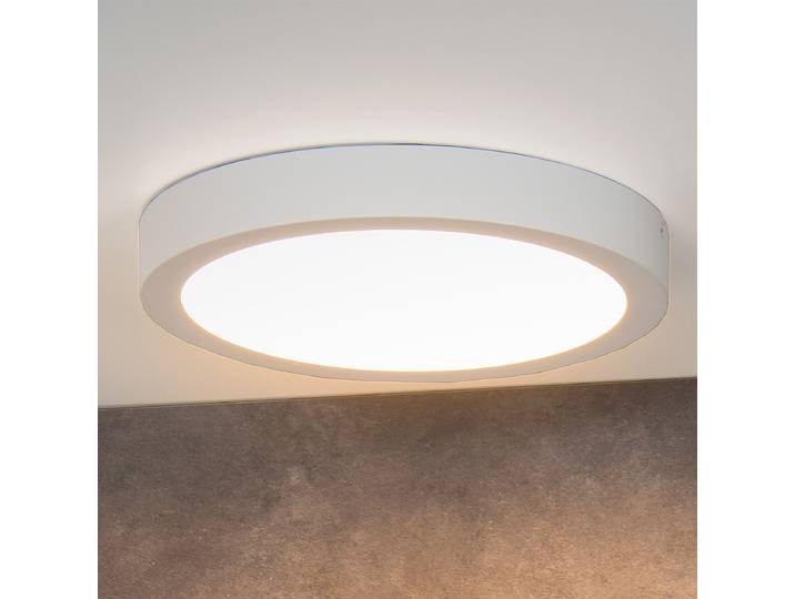 LED-Badleuchte Brice Typ A Ø 30cm Weiß/Weiß Aluminium Nicht austauschbare LEDs LED-Platine
