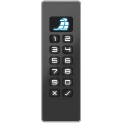 KOBRA USB-C Stick 4GB verschlüsselt, mit Hardware Verschlüsselung und PIN-Eingabe über  Tastatur des Speicherstick, stabiles Gussgehäuse , FIPS 197