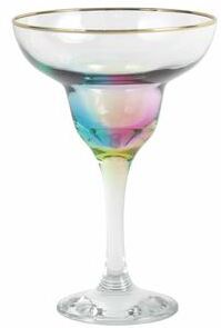 viva by VIETRI Rainbow Margarita Glass