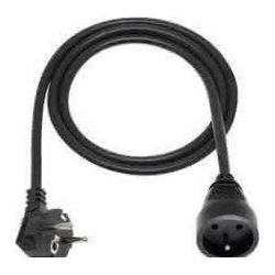 Elgotech Economic 1 Steckdosenleiste mit 5 m/u schwarz (EPS-105-2) (1x, 5 m) (EPS-105-2)