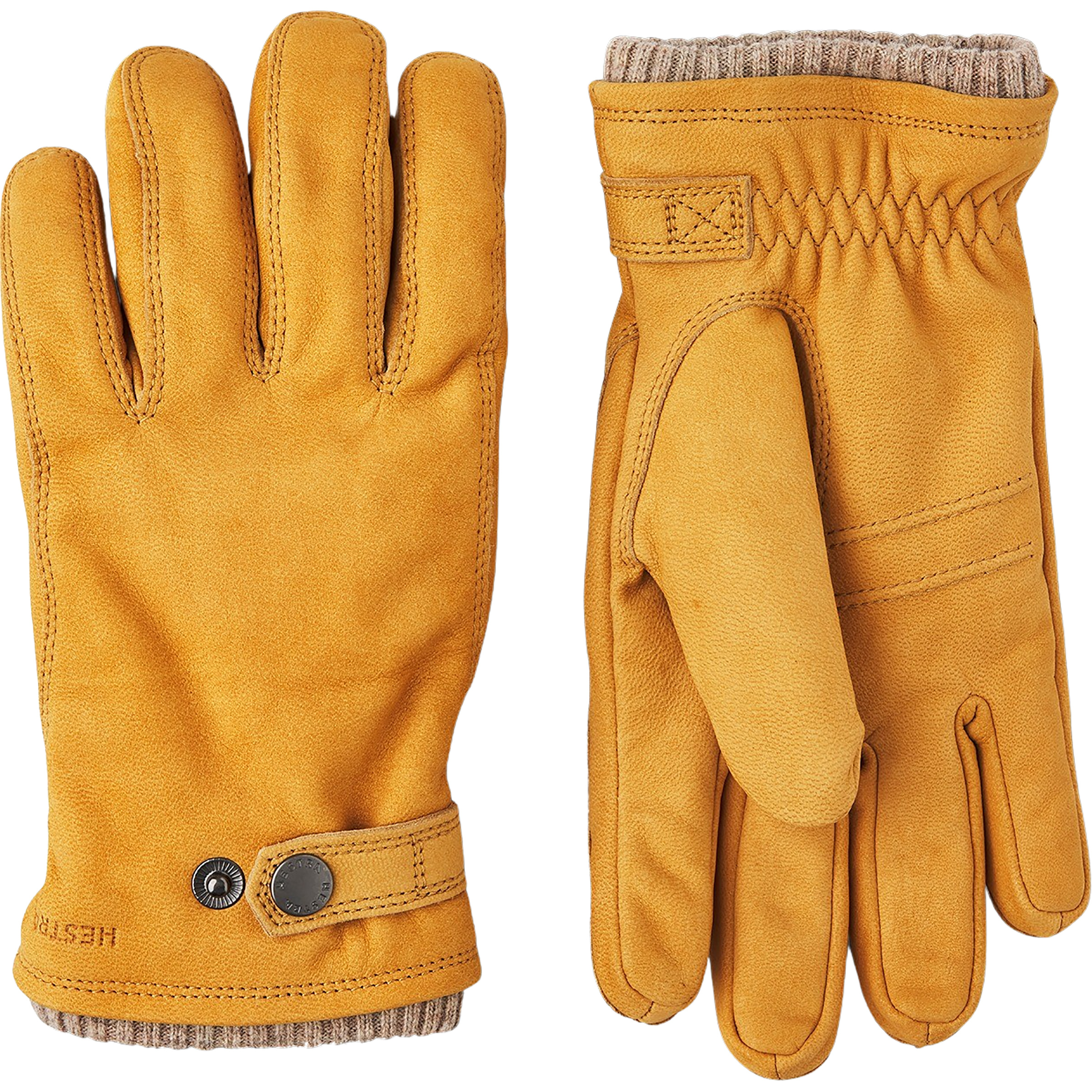 Hestra Bergvik Herren Fingerhandschuhe gelb Größe 10 Lifestyle Isolierend Primaloft