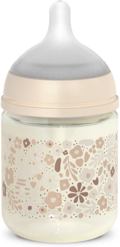 Suavinex Wonderland SX Pro Physiological Anti-Colic Glass biberon en verre +0 SF Cream Flower 120 ml