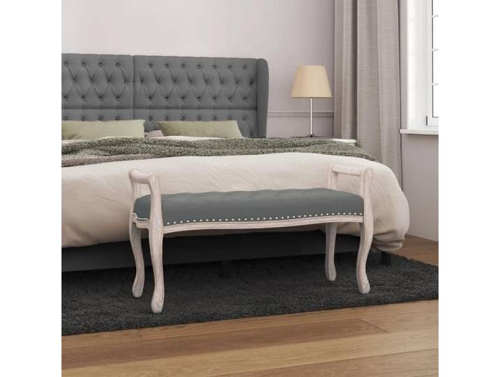 (Gris)Banc Gris foncé 110x45x60 cm Tissu 984868