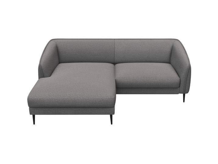 Ecksofa Fady Stoff hellgrau B 218 cm T 148.5 cm